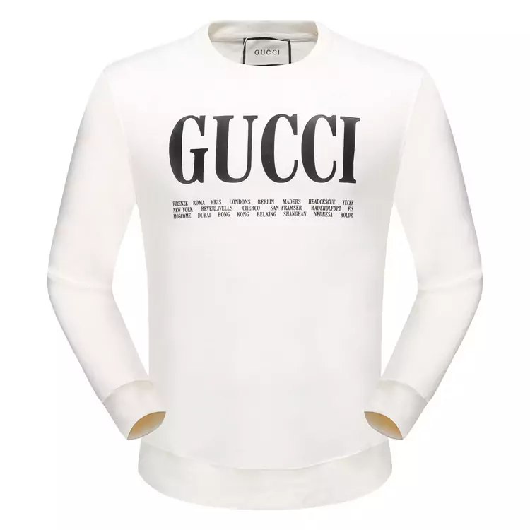 roundneck gucci pull in wool classic 1645 white